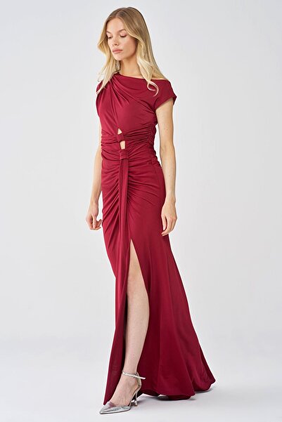 FEVER Düğüm detaylı maxi örme elbise