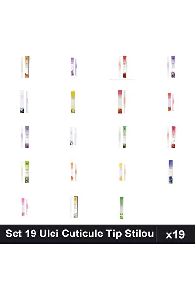 NAİLS Set 19 Ulei Cuticule Tip Stilou - Portocală, Lavandă, Trandafir, Afine,...