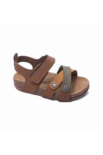 Sanbe 512 Z 2008 31-36 ERKEK DERİ ÇOCUK SANDALET tarçın
