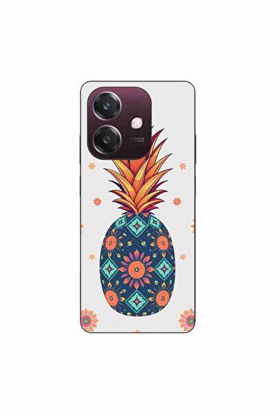 OEM Husa compatibila cu Oppo A60 5G Silicon Gel Tpu Model Floral Pineapple