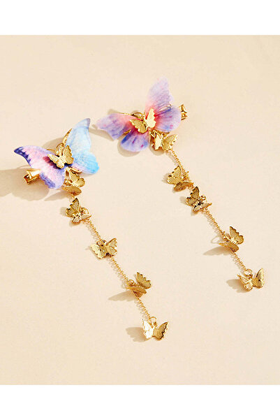 REDTAG Girls Gold Butterfly Hair Clip 2 Piece Set