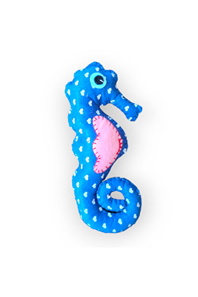Lucille Craftshop Căluț de mare, jucărie din pâslă, 100% lucrat manual