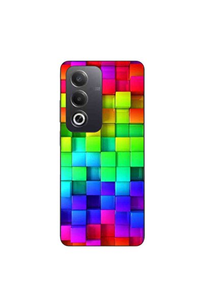 OEM Husa compatibila cu Oppo A80 Silicon Gel Tpu Model Colorful Cubes