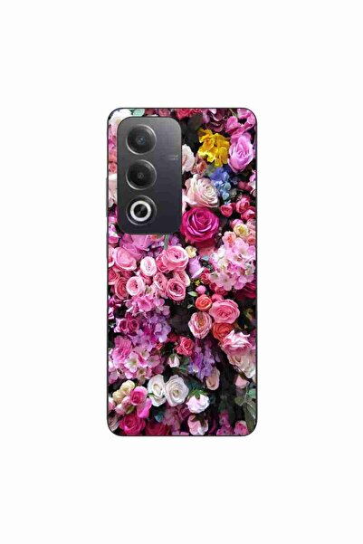OEM Husa compatibila cu Oppo A80 Silicon Gel Tpu Model Trandafiri Roz