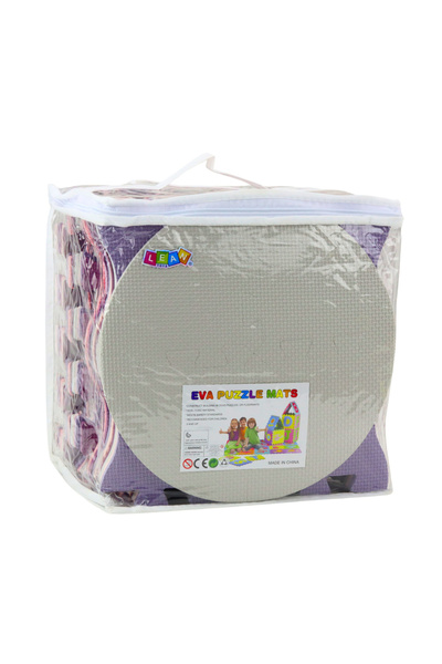 LeanToys Puzzle educativ din spumă EVA, violet, 25 bucăți