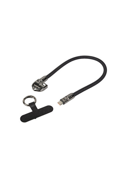 Lanberg Cablu USB-C tată/tată SMYCZ / Breloc 0.3M 240W Negru