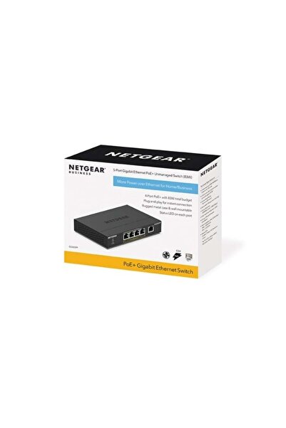 NETGEAR Gs305Pp Unmanaged Gigabit Ethernet (10/100/1000) Power Over Ethernet ...