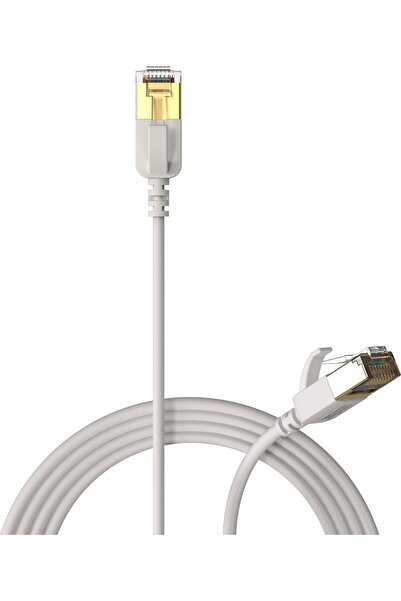 PROCAB CSD570W/0.5 Cablu de rețea Slimline - CAT7 RJ45 U/FTP Versiune albă - ...