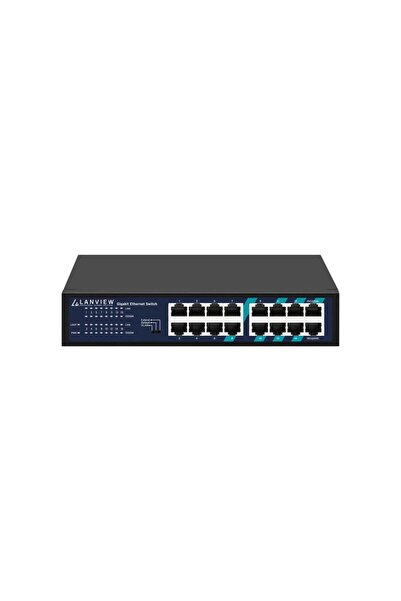 Lanview Unmanaged 16-Port Full Gigabit Intelligent Ethernet Switch
