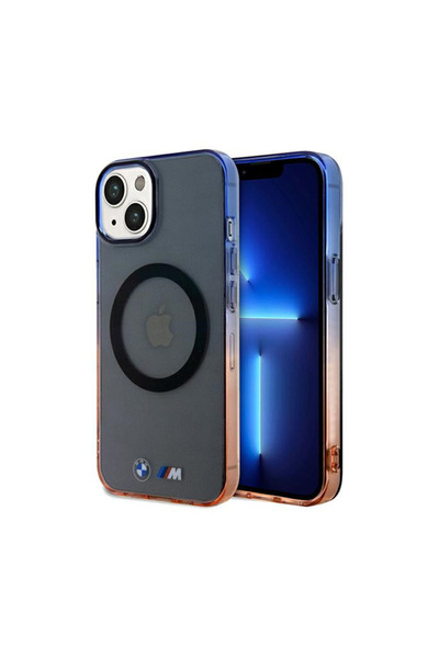 BMW Gradient Bumper MagSafe - Etui iPhone 15 Plus (Szary)