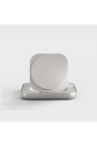 ZENS Încărcător magnetic de noptieră - Încărcător wireless Qi2 15W (alb)