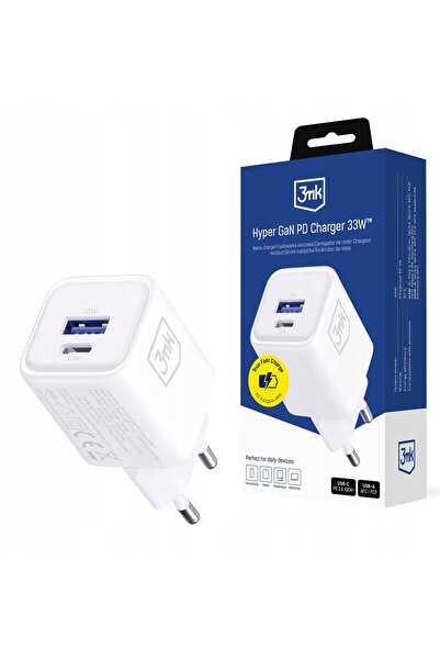 3MK ≈Åadowarka de rețea Hyper Charger PD 33W GaN QC4+ PPS AFC FCP SCP USB-A U...