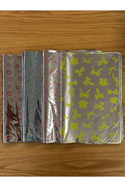 Poros Store 35x50 Hediye Paketi Bantlı Yapışkanlı Metalize 10 Adet