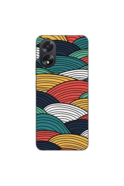 OEM Husa compatibila cu Oppo A18 Silicon Gel Tpu Model Abstract Striped Peaks