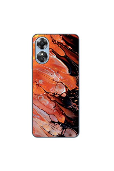 OEM Θήκη συμβατή με Oppo A17 από σιλικόνη gel TPU με σχέδιο αφηρημένης ροής λ...