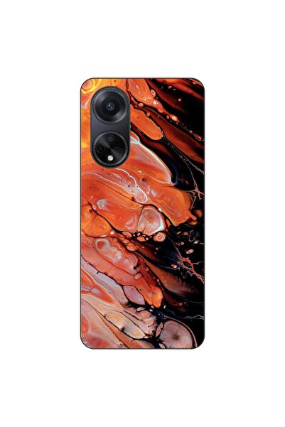 OEM Husa compatibila cu Oppo A98 5G Silicon Gel Tpu Model Abstract Lava Flow