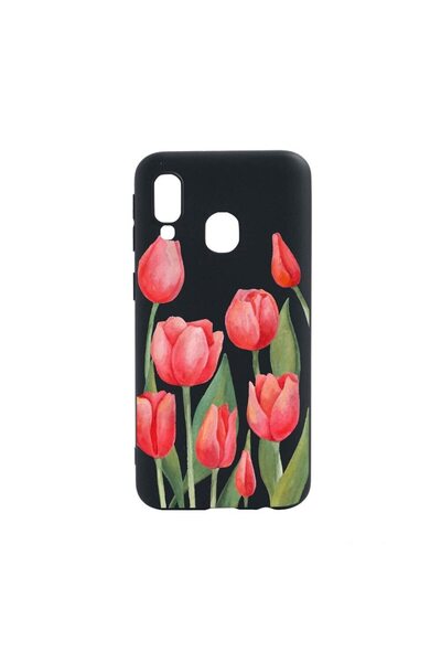 bestcase Husa Huawei P Smart 2019 / Honor 10 Lite, Red Flowers Pattern, rezis...