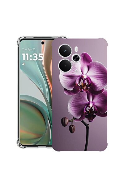 bestcase Husă pentru Realme 14 5G cu design Pink Orchid, Antișoc, cu colțuri ...