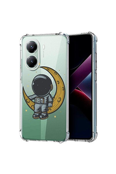 bestcase Съвместим калъф за Poco X7 Pro 5G, Удароустойчив 1.5ММ, Астронавт на...