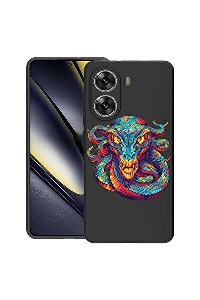 bestcase Калъф за Poco X7 Pro 5G, Дракон в мечтани цветове, Тънък силиконов 0...