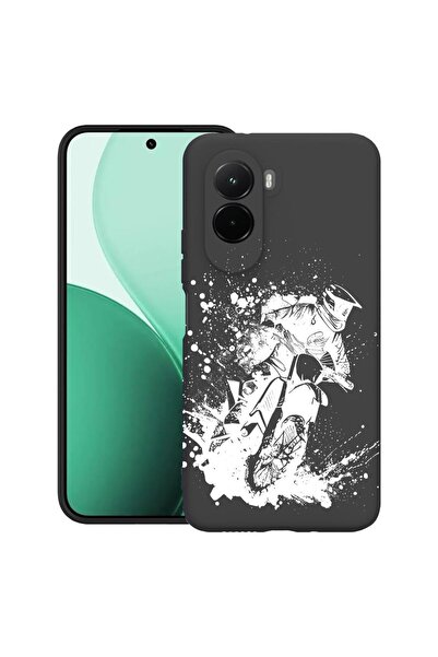 bestcase ¬Æ Husa TPU Ultra Slim Compatibil cu Poco M7, cu Design MotoCross, 3...