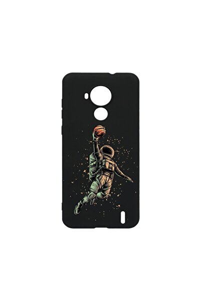 bestcase Λεπτή Θήκη Σιλικόνης 0.8MM, Συμβατή με Nokia C30, Αστροναύτης Μπάσκε...