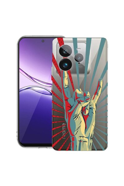 bestcase Θήκη για Realme GT 7 Pro με σχέδιο Rock Festival, Διαφανής Λεπτή Σιλ...