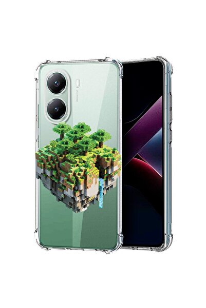 bestcase ¬Æ Husa compatibila Poco X7 Pro 5G, Anti Shock 1.5MM, Minecraft, Pro...