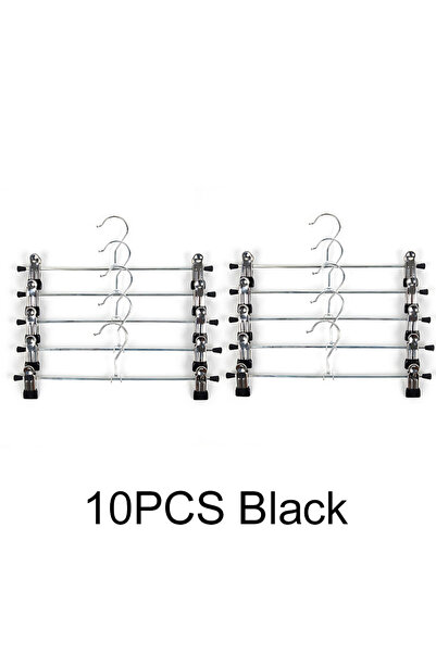 Choice1 10pcs Black 5/10/20 PCS Pants Clip Multifunctional Metal Trousers Cli...