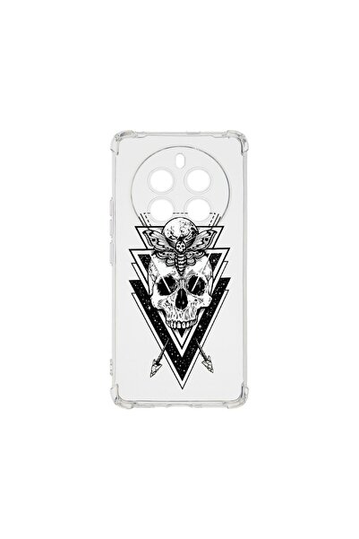 bestcase Αντικραδασμική Θήκη 1.5MM, Συμβατή με Realme 12 Pro, Σχέδιο Κρανίου,...