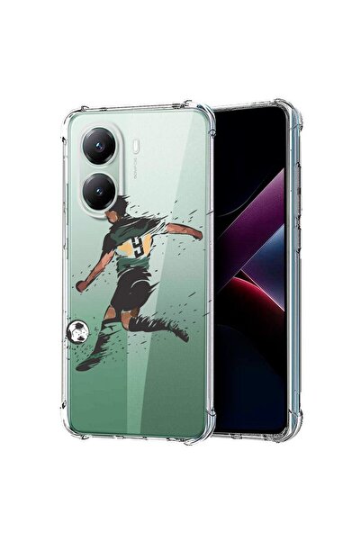 bestcase Съвместим калъф за Poco X7 Pro 5G, Удароустойчив 1.5ММ, Футбол, Защи...