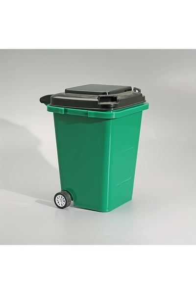 Choice1 green 1pc Portable Mini Office Desk Trash Bin Pen Holder - Office Sup...