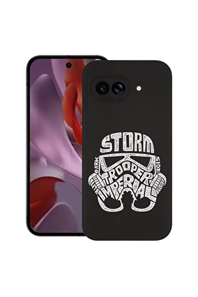 bestcase Калъф за Google Pixel 9a, Калиграфия Сторм Трумпър, Тънък силиконов ...