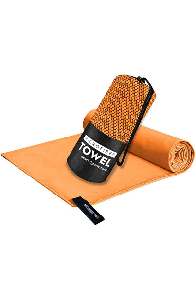 Choice38 40 x80 cm Orange Sandproof Microfiber Fast-Drying Towel Lightweight ...