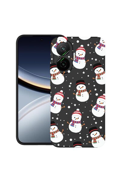 bestcase ¬Æ Husa pentru Poco F7 cu Design Snowman, TPU Mat Ultra Slim, 205200...