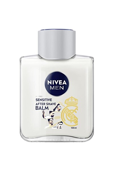 NIVEA Set of 2 x Aftershave Balm Special Edition Real Madrid, Sensitive Skin,...