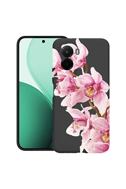 bestcase Θήκη TPU Υπέρλεπτη Συμβατή με Poco M7, Φλοράλ - Κομψή Ροζ Ορχιδέα, 3...