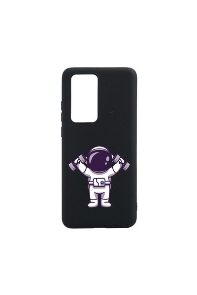 bestcase Husa Silicon Compatibila Cu Huawei P40, Astronaut Gym, rezistenta la...