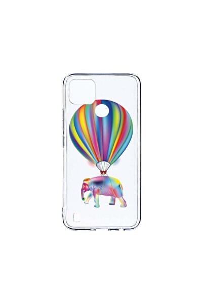 bestcase Husa BestCase¬Æ Clear Silicon 2MM, Compatibila Cu Realme C25Y, Rainb...