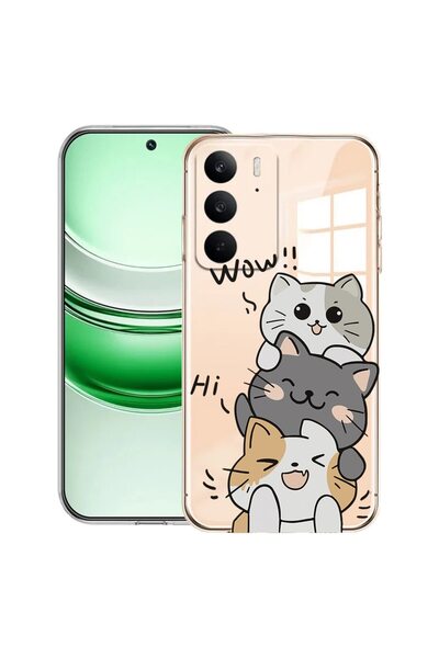 bestcase ¬Æ Husa Clear Silicon pentru Realme C71, Cat Wow, 2041144 T 1855