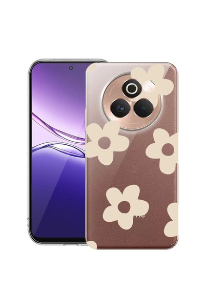 bestcase Husă pentru Realme P3 Pro cu Design Retro Daisy, Silicon Transparent...