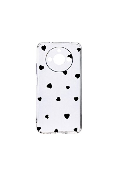 bestcase Διαφανής Θήκη Σιλικόνης 2MM, Συμβατή με Realme 11, Σχέδιο Καρδιάς, Α...