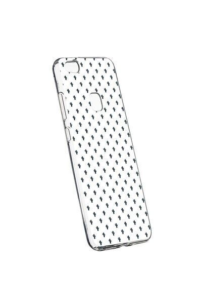 bestcase Husa Silicon, Transparent, Slim, Little Cactus, Huawei P10 LITE