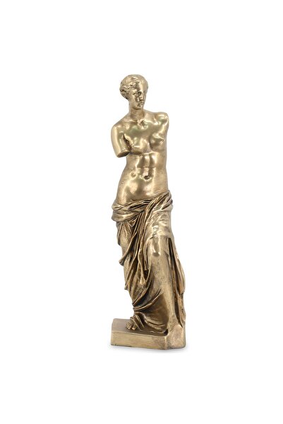 DecoDepot Decorative figurine Venus, antiqued gold, 48x16x14 cm