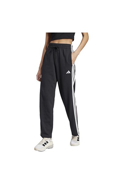 adidas Pantaloni de trening French Terry cu 3 dungi și tiv deschis, pentru fe...