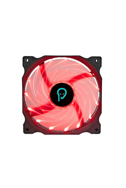 Spacer Ventilator SPFC-120-4P-RD PC 120x120x25 mm, lumină roșie, rulment hidr...