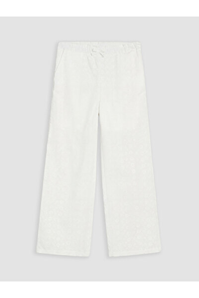 LC Waikiki Pantaloni pentru fete cu broderie florală Sparkly Choices de la Sh...