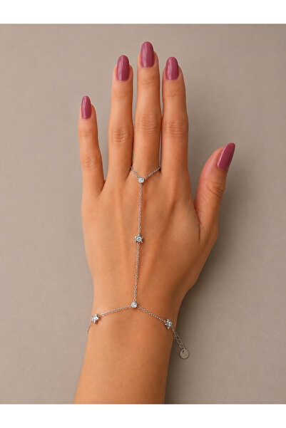 Laviona jewelry Yıldızlı Taş Detaylı Çelik Şahmeran