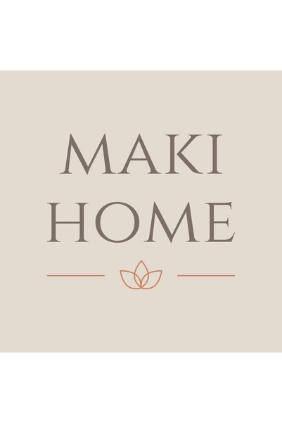 Maki Home Makiteks 100% Cotton Floral Patterned 160X200 Double Elastic Sheet and Pillowcase Set Green Beige