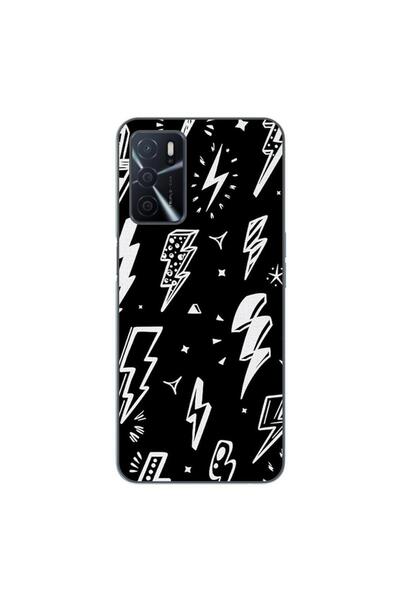 OEM Case compatible with Oppo A16 Silicon Gel Tpu Lightnings Pattern